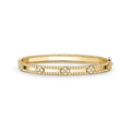 Van Cleef & Arpels Perlée Collection Four-Leaf Clover Bangle with Beaded Edge