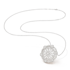 Van Cleef & Arpels Snowflake collection platinum diamond necklace
