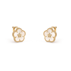 Van Cleef & Arpels Lucky Spring collection plum blossom earrings